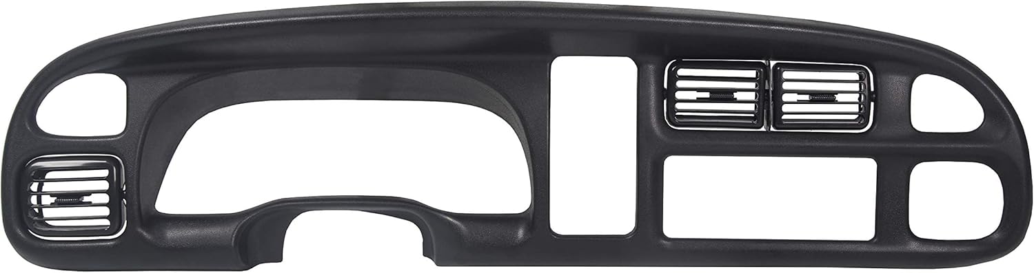 ECOTRIC Front Dash Pad Cover Overlay Dashboard Cap Compatible with 1998-2001 Dodge Ram Trucks Gray Molded Dash Bezel Protector