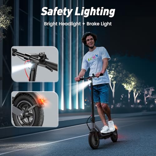 Electric Scooter, 500W/350W Powerful Motor, 22/18 MPH Top Speed, 23/21 Miles Long Range, 10"/8.5" Pneumatic Tires, Smart App