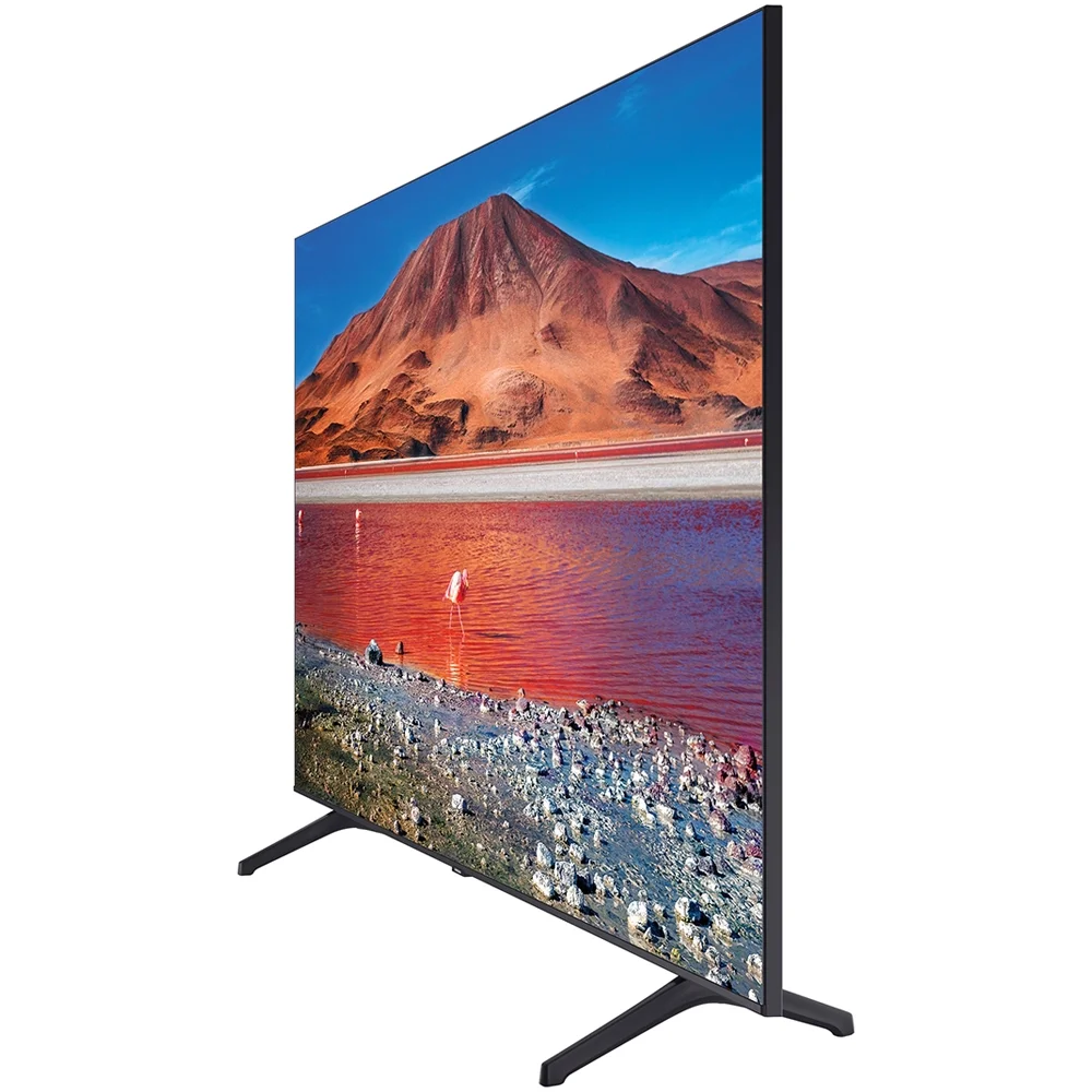 Samsung UN65TU7000FXZA 65 inch 4K Ultra HD Smart LED TV 2020 Model Bundle with 1 Year Extended Warranty, Televisions