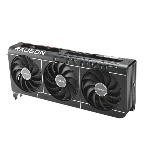 ASUS Prime Radeon™ RX 9070 XT OC Edition Graphics Card (PCIe 5.0, HDMI/DP 2.1, 2.5-Slot Design, axial-tech Fans, Dual Ball Fan Bearings, Dual BIOS