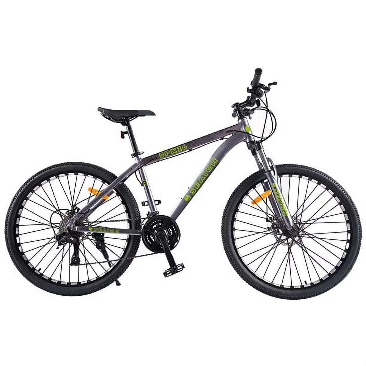 Adult Gray Green Bike SEAICH SPX 26" Wheel Sport Performance X9 Mountain Bike 26" - 29" Wheel Options