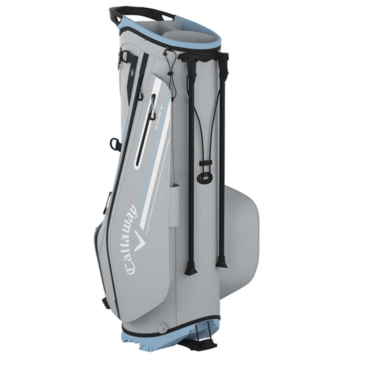 NEW Callaway Golf 2024 Chev Stand / Carry Bag 4-Way Top - Silver / Glacier - Curated Treasures Market