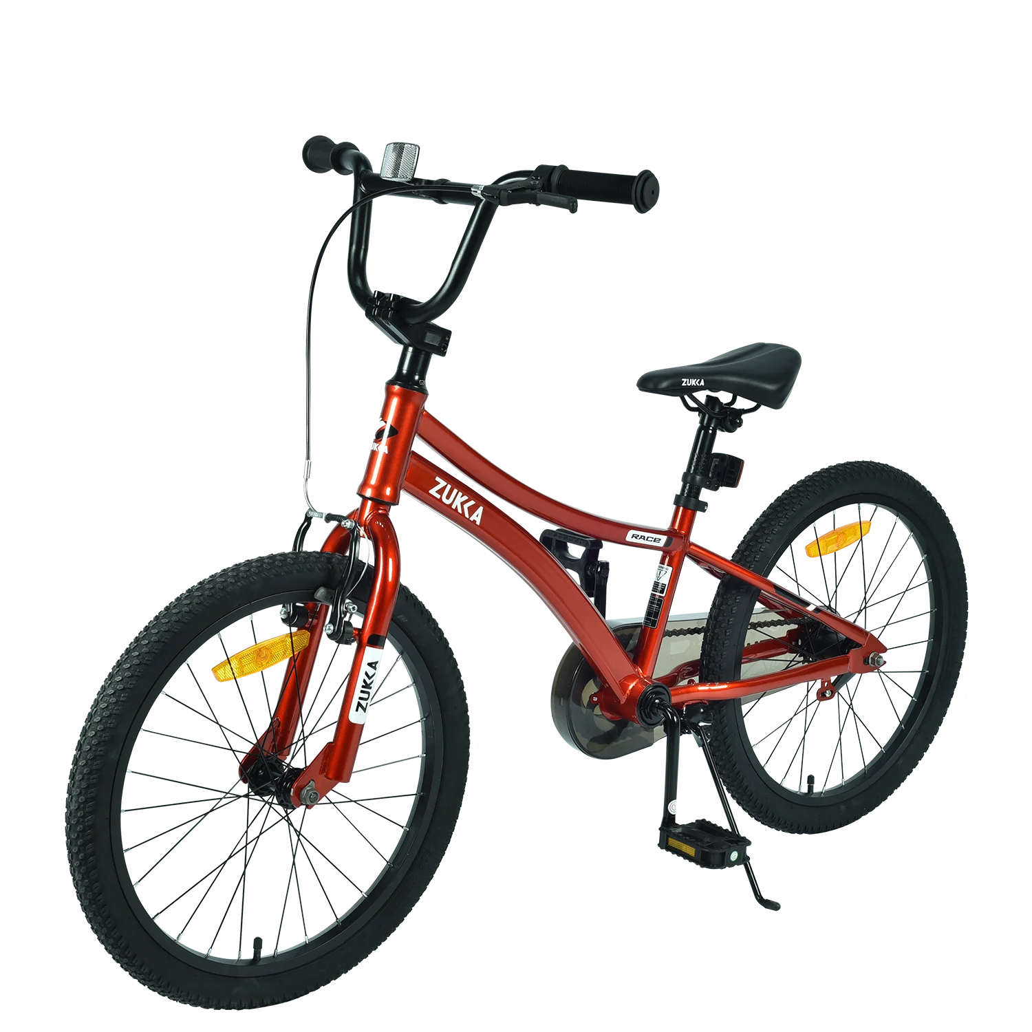 20 Inch Boys Bike, Kids' Bicycles for Kids Ages 7 - 10, Single Speed Boys Bikes with Steel Frame, Adjustable Seat Height, Red