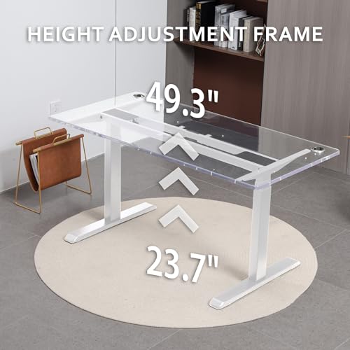 Okin Electric Standing Desk Frame Only, Height Adjustable Desk Legs for 47" to 63" Table Top