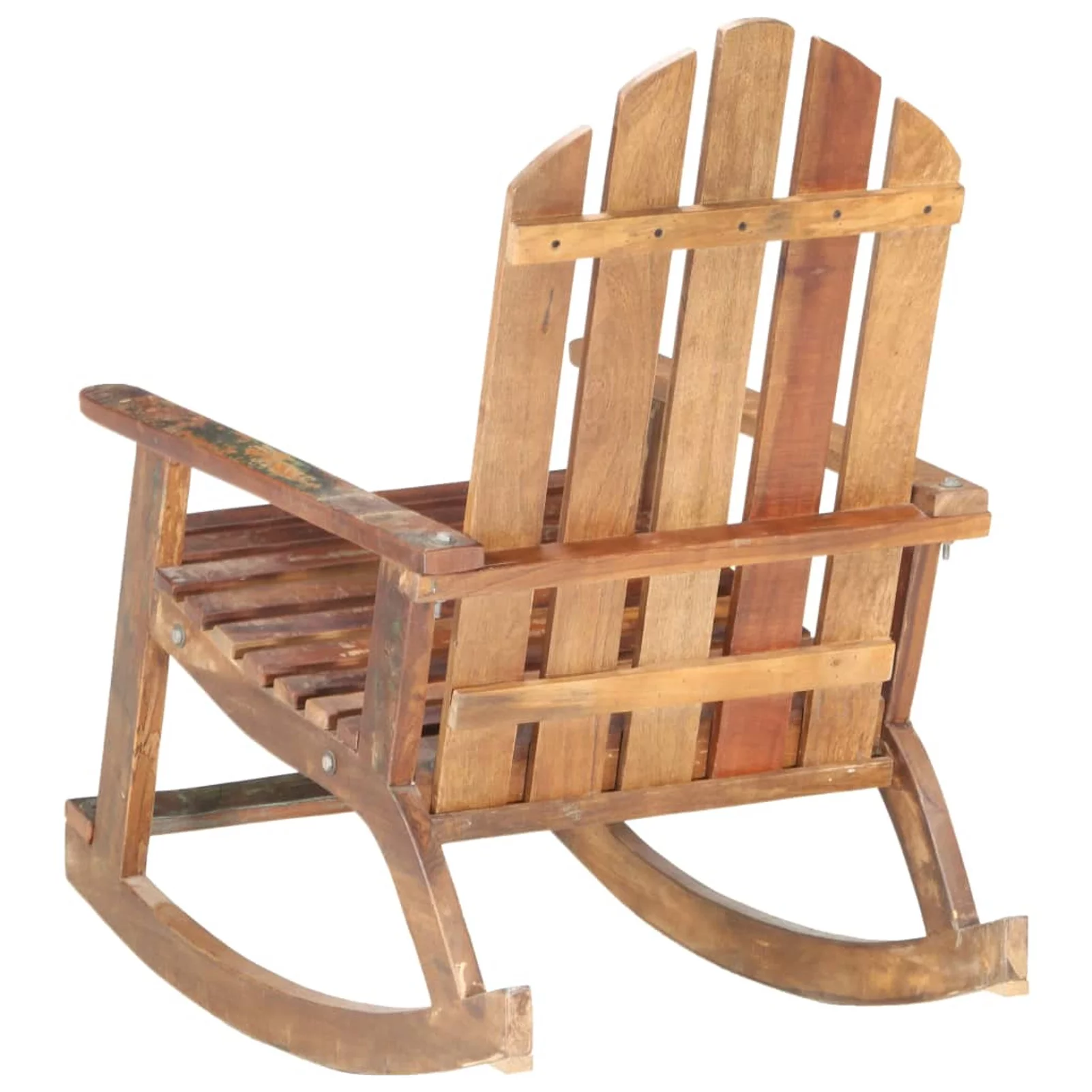 Anself Garden Rocking Chair Reclaimed Wood Armchair for Living Room, Patio, Balcony, Backyard, Outdoor Furniture 27.6 x 35.4 x 38.2 Inches (W x D x H)