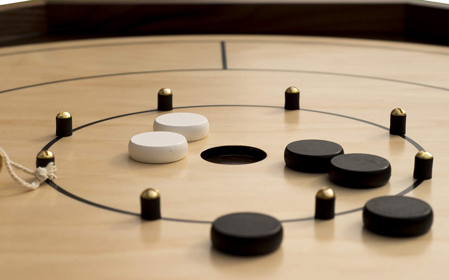 Real Hardwood Tournament Size Crokinole Board by Cape Fear Board Co.