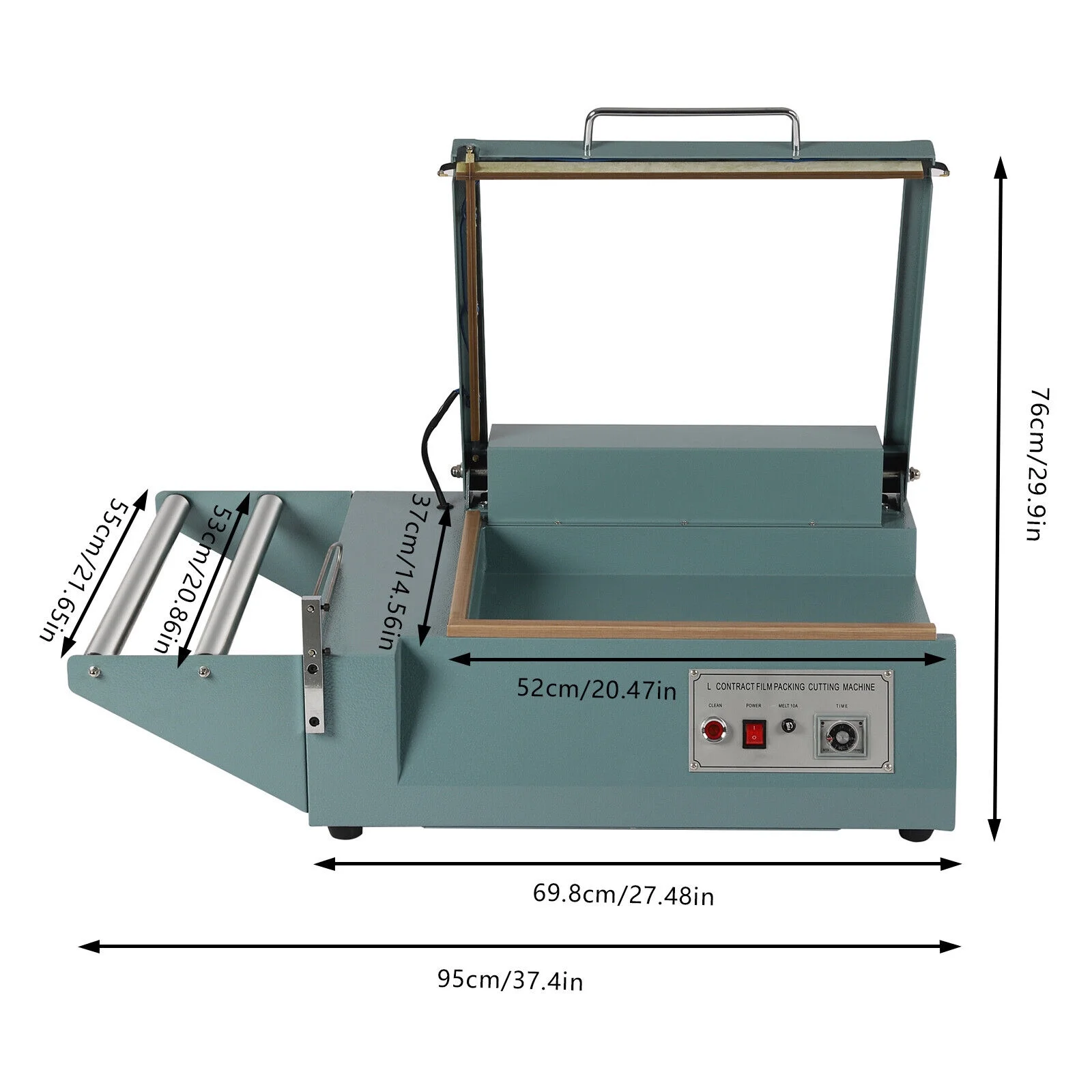 110V Heat Shrink Packaging Machine 50*35cm Shrink Wrap Equipment Grocery Stores
