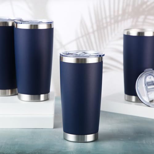 Sieral 36 Packs Stainless Steel Tumbler Bulk with Lid Vacuum Double Wall Insulated Travel Coffee Mug Powder Coated Tumbler Cup for Graduation Wedding
