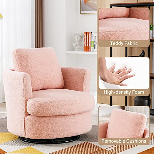 ODUWA Swivel Barrel Chair Set of 2