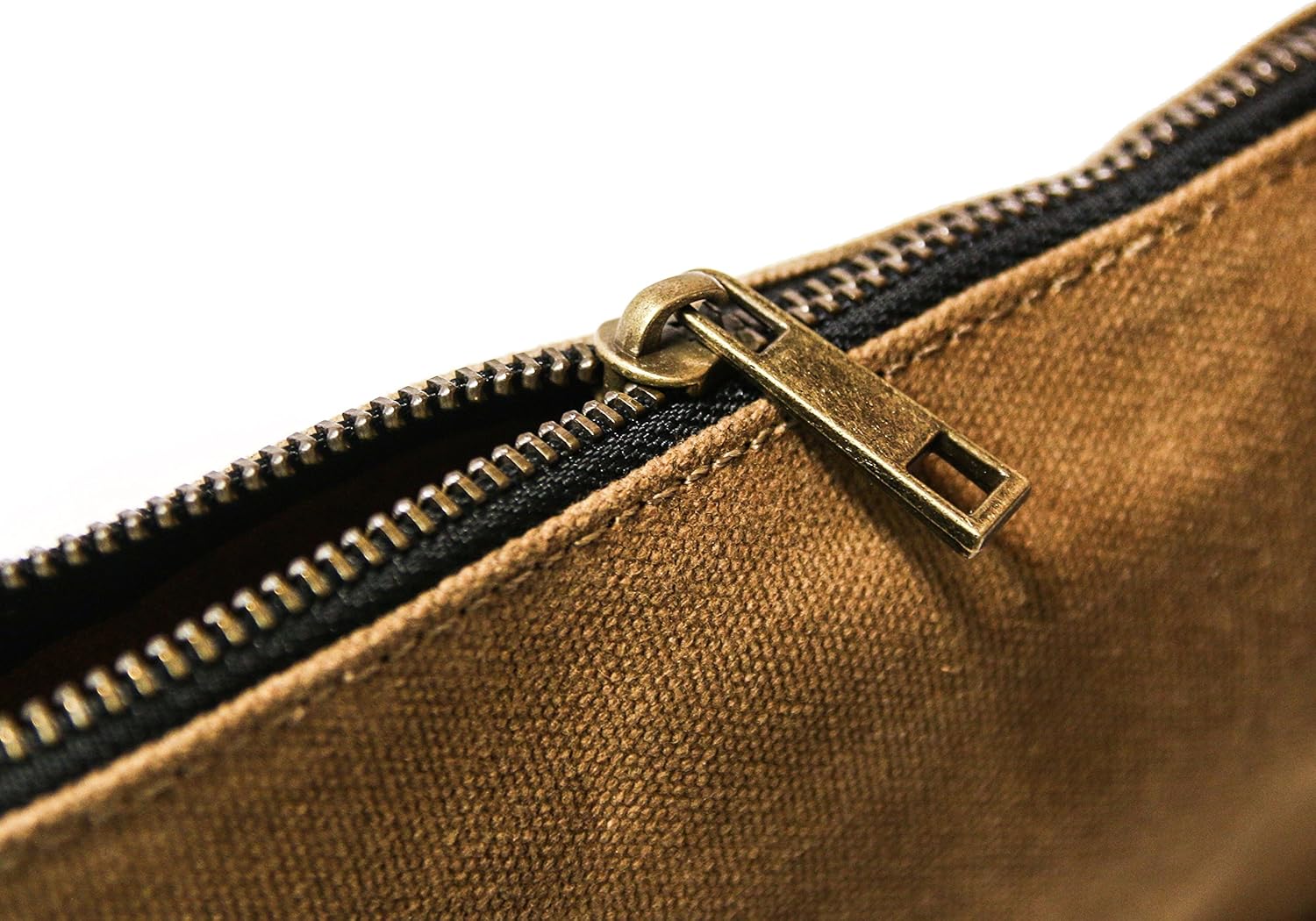 Readywares Waxed Canvas Zipper Tool Bags, Heavy Duty Canvas Tool Pouch, 4 Colors: Tan, Olive, Navy, and Black, 12.5" x 7" - 4-Pack
