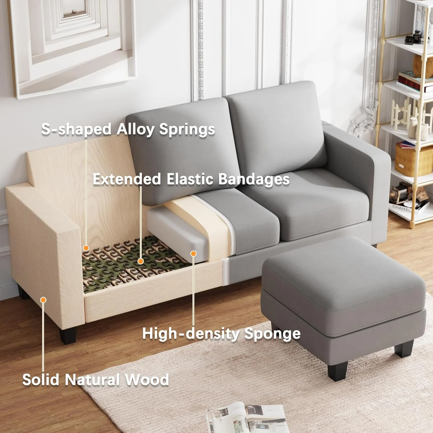 Convertible Sectional Sofa Couch