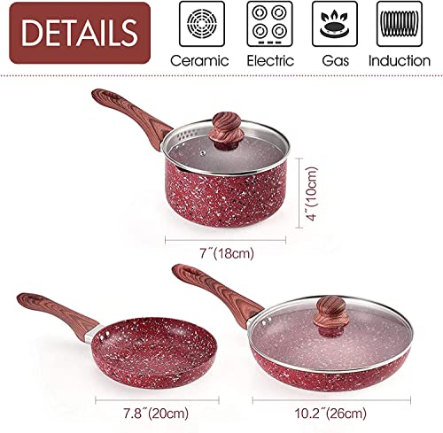 KOCH SYSTEME CS Nonstick Cookware Set - Saucepan and Frying Pans/Skillets Set, Induction Cooker Compatible