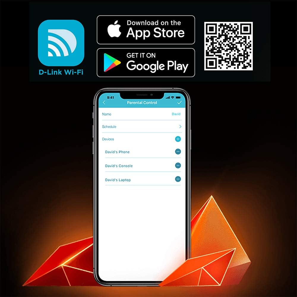 D-Link WiFi 6 Router AX5400 MU-MIMO Voice Control Compatible with Alexa & Google Assistant, Dual Band Gigabit Gaming Internet Network (DIR-X5460-US)