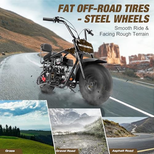 Oryxearth Mini Dirt Bike for Kids, 99CC 4-Stroke Kid Gas Powered Off-Road Pocket Pit Trail Motorcycle W/EPA Approved - Radiant Selections