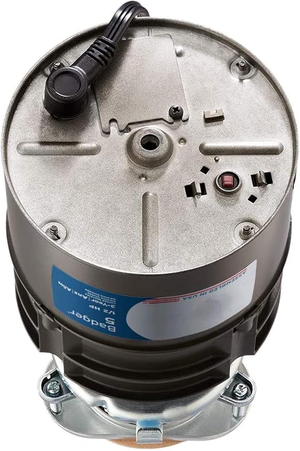 Garbage Disposal with Cord, Badger 5, 1/2 HP Continuous Feed, Black