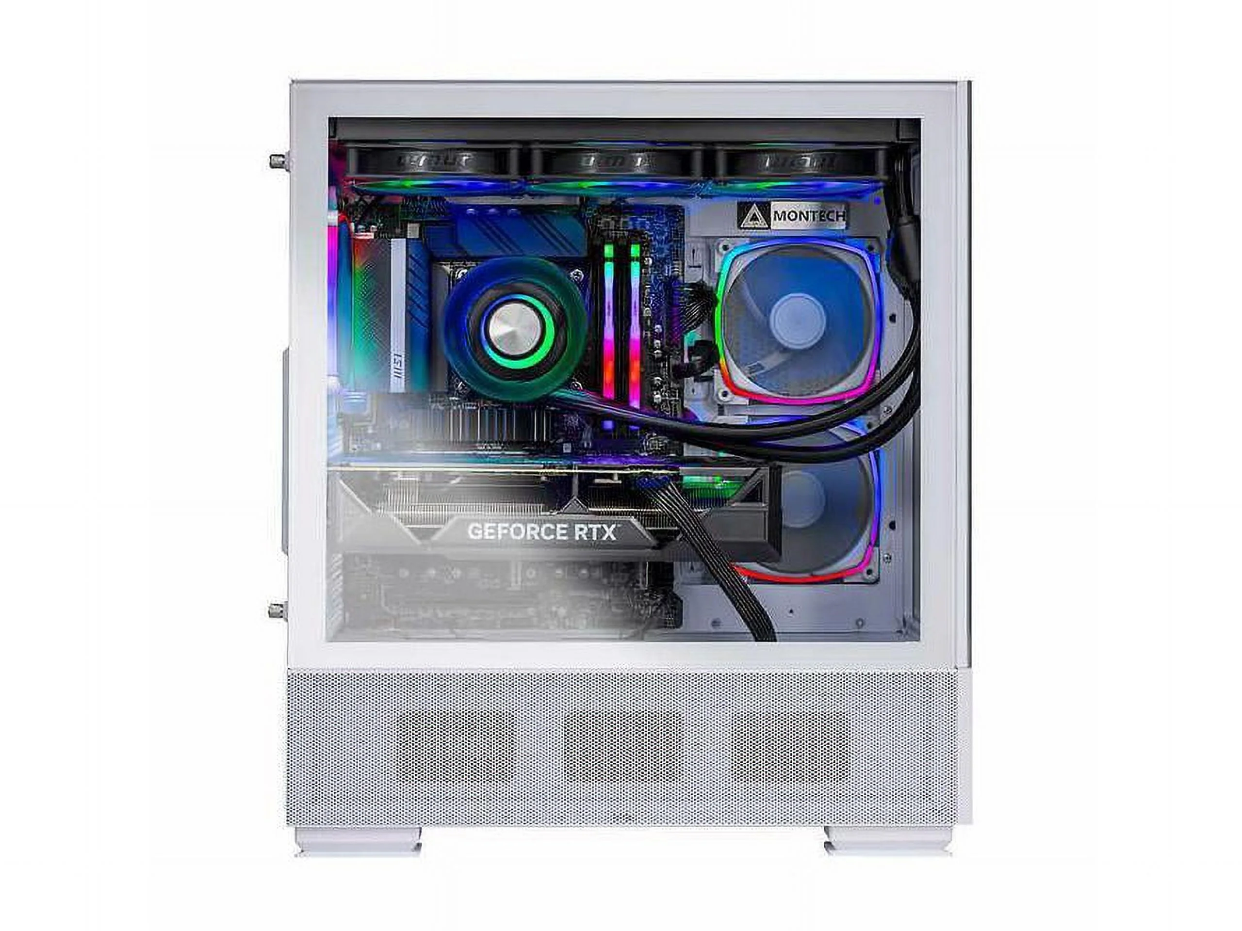 Skytech Azure 2 Liqued Cooled Gaming Desktop - AMD Ryzen 7-7800X3D - GeForce RTX 4070, 12GB - Windows 11 - Curated Treasures Market