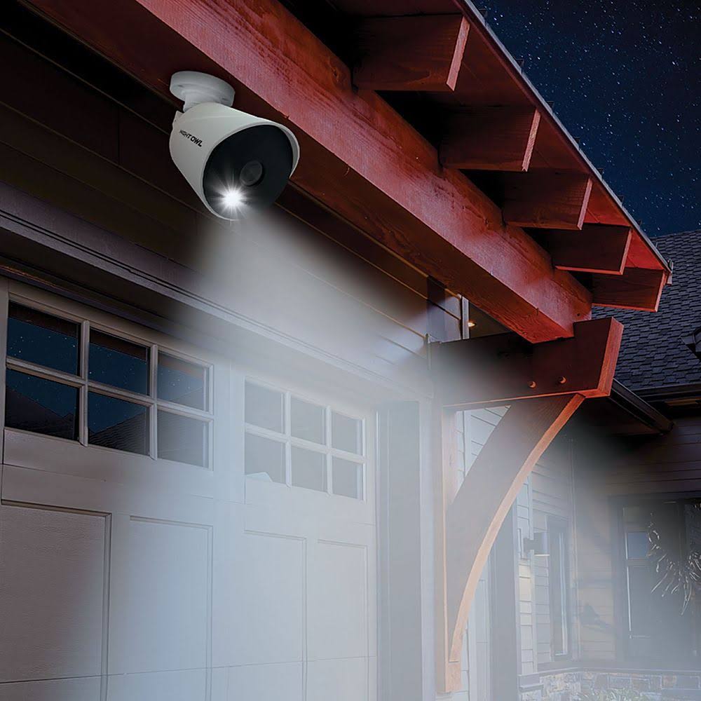 Night Owl - 16 Channel Wired DVR with 14 Wired 1080p HD Spotlight Cameras and 1TB Hard Drive - White