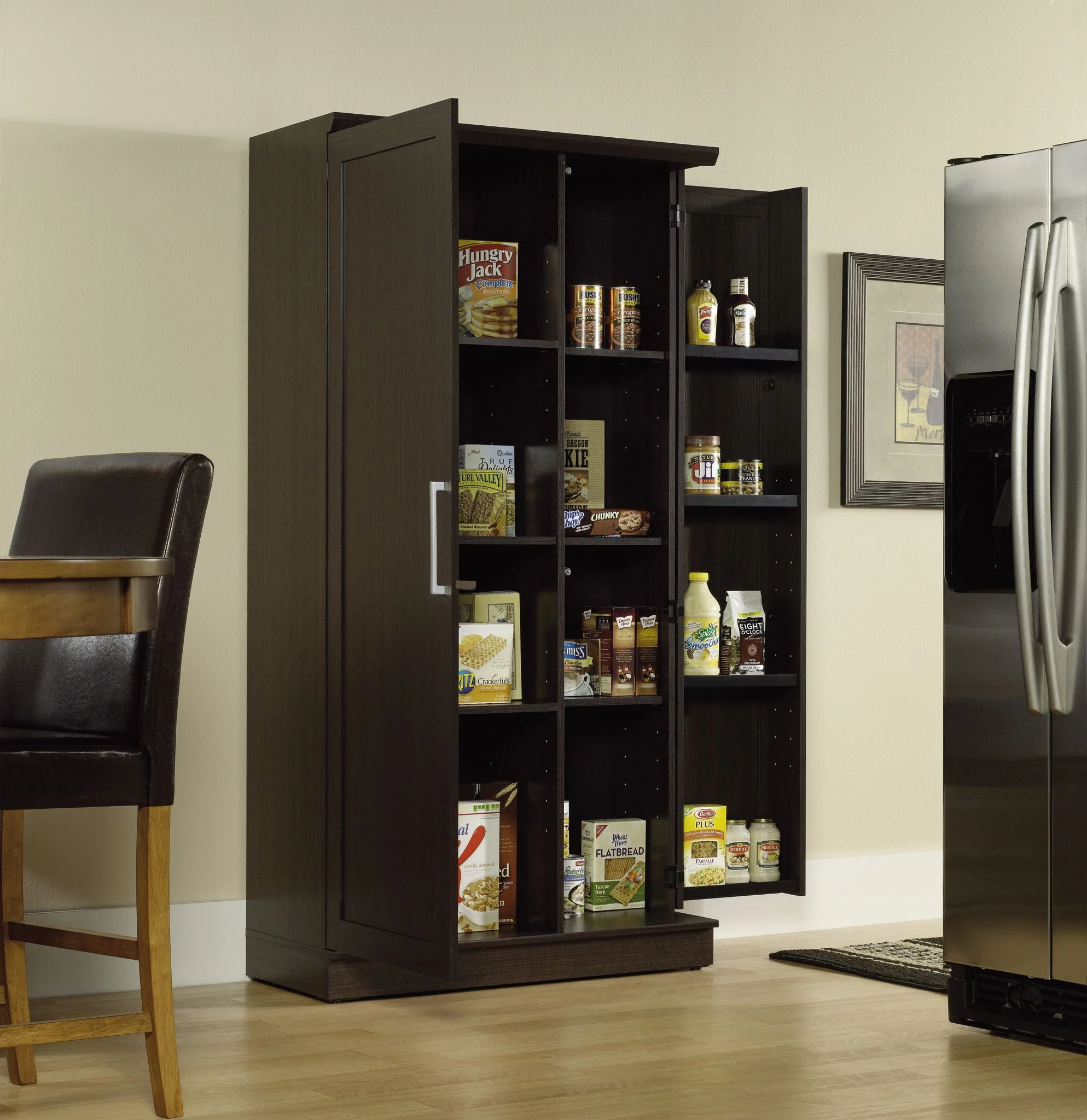Sauder HomePlus Storage Cabinet, Soft White Finish