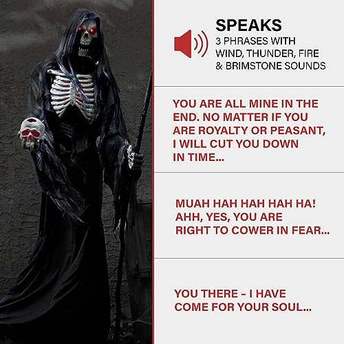 Haunted Hill Farm Motion-Activated 7.5-Ft. Tall Smoldering Ghoul