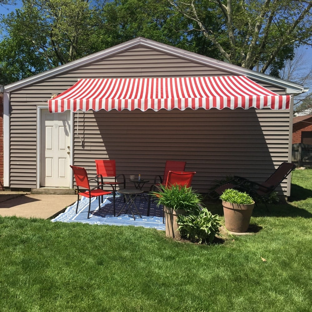 ALEKO Motorized 16x10 feet Retractable Outdoor Patio Awning Sunshade