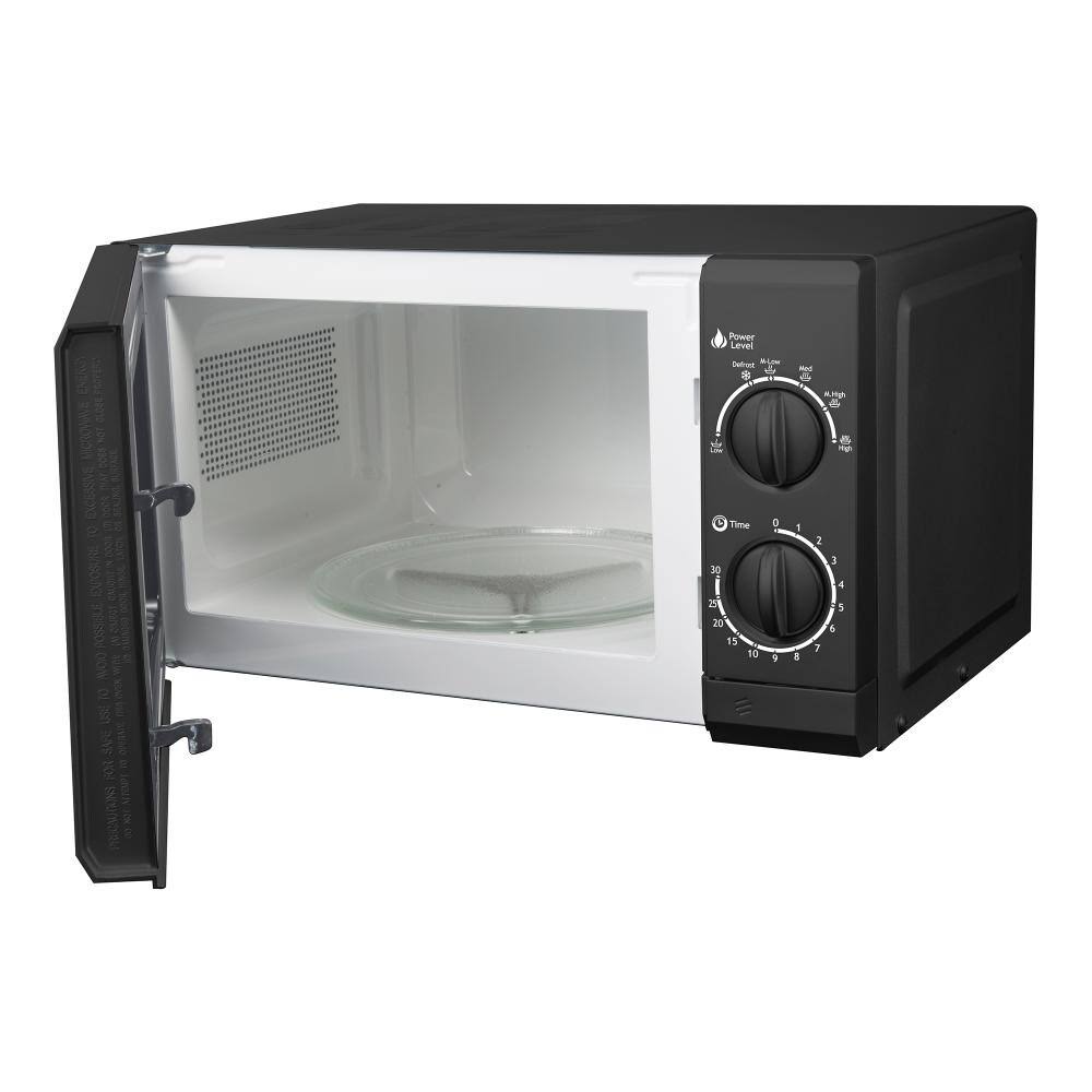 Impecca 0.6 Cu. ft. 700 Watts Countertop Microwave Oven - Black