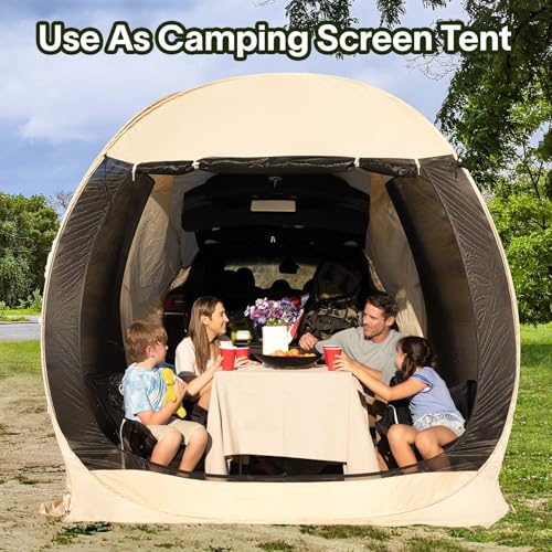 Alvantor Screen House Gazebo, 6-10-15 Person Pop Up Igloo Screened Canopy Tent with Mosquito Netting Sides