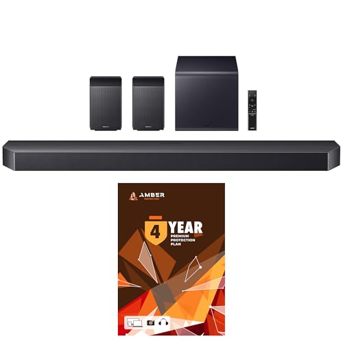 Samsung HW-S61D 5.0 Ch All-in-one Wireless Dolby Atmos Soundbar with 2 Year Amber Protection Plan (2024)