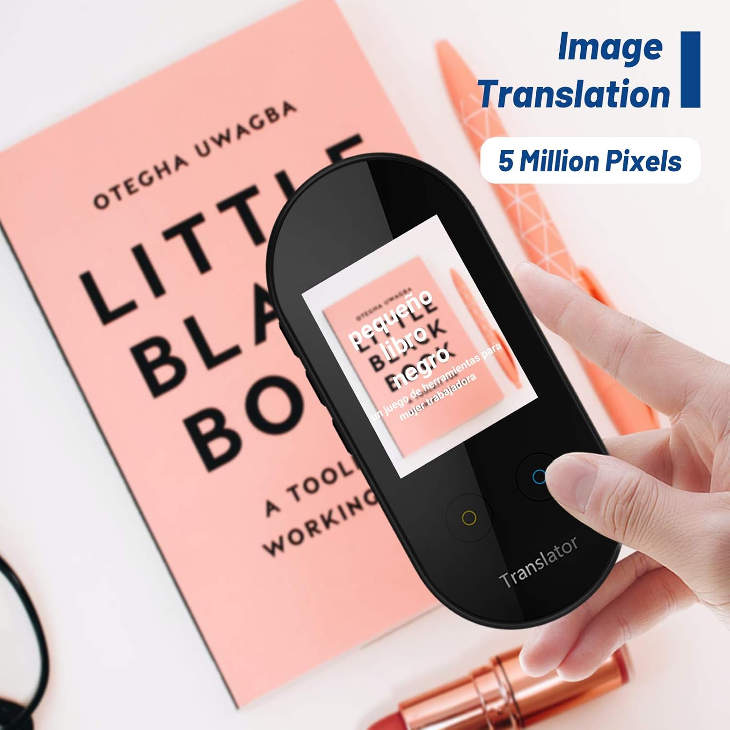ANFIER Language Translator Device with AI Voice Translator (W08) with 2.4 inch Touchscreen Image Translation-108 Languages and Two Way Translator