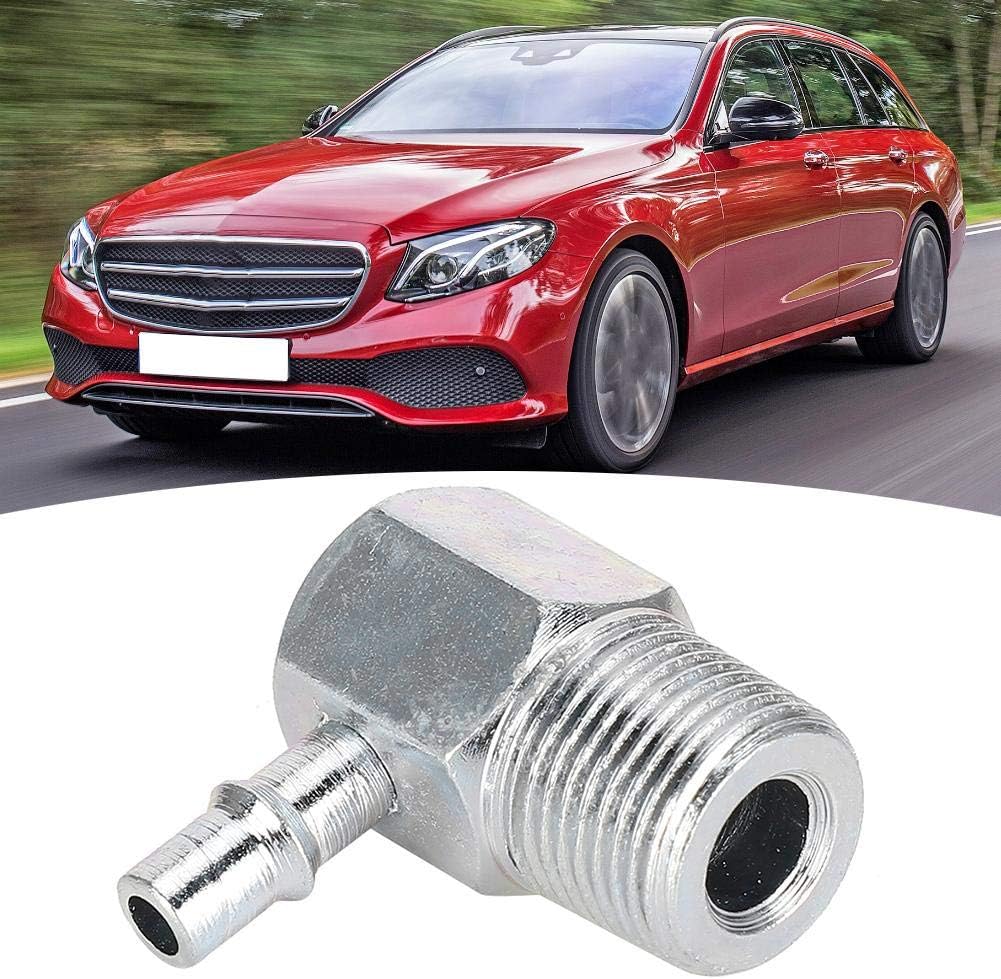 Intake Manifold Joint, Aluminum Alloy Intake Manifold Vacuum Fitting 90&deg; 3/8NPT-1/4 Hose Nipple Car Modification 4535Z