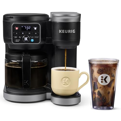 K-Duo Hot & Iced Single Serve & Carafe Coffee Maker, MultiStream Technology, 72oz Reservoir (Gen 2)