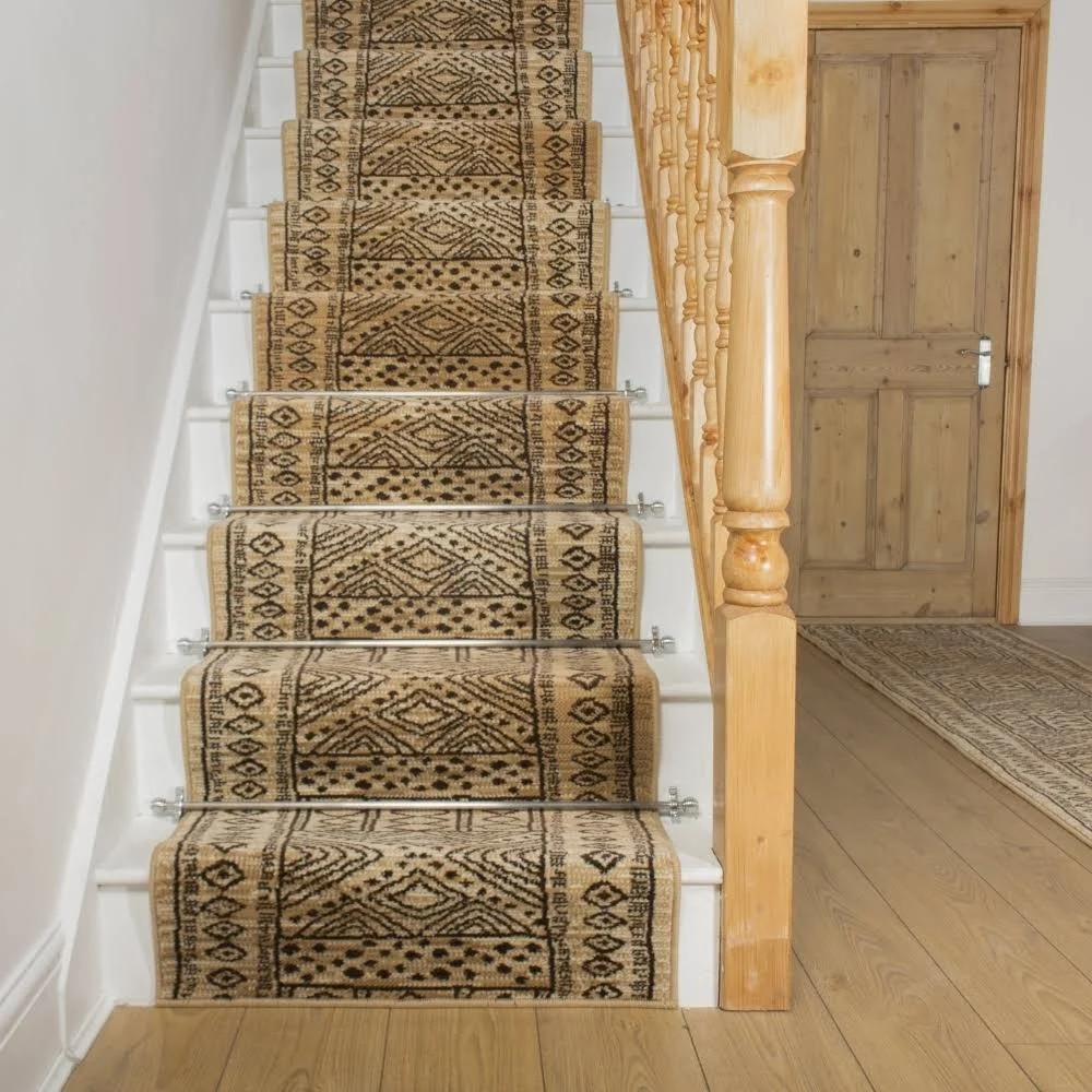 runrug USA Afrikans Berber Stair Carpet Runner Length: 20 foot, WI