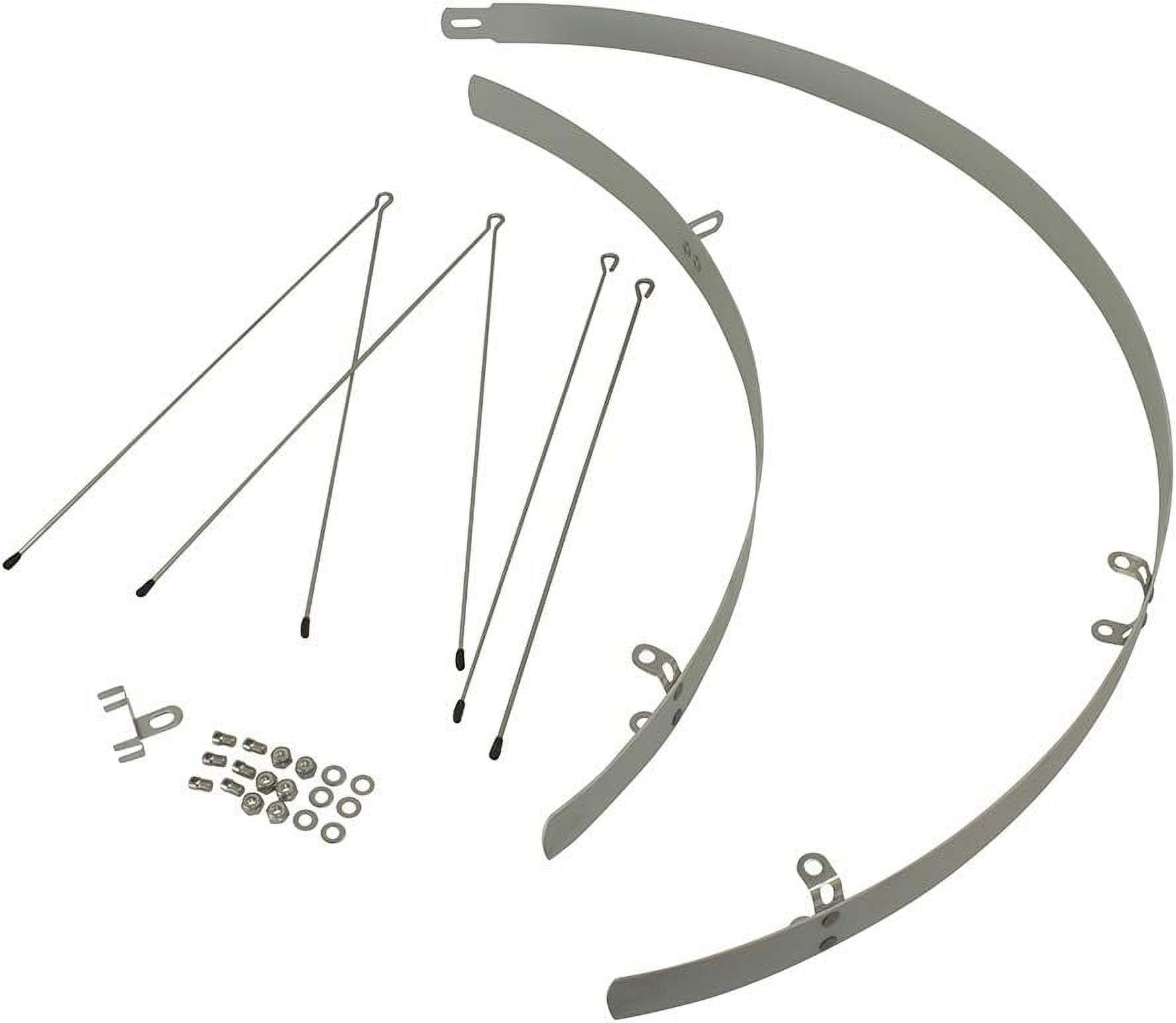 700C Smooth Alloy Fender Set Fit 25/28 Silver Fixie MTB