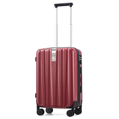 Hanke 29 Inch Luggage Suitcases With Spinner Wheels Lightweight PC hardside Rolling Suitcase With Travel Lock, Checked-Large 29-Inch(Blackish Green)