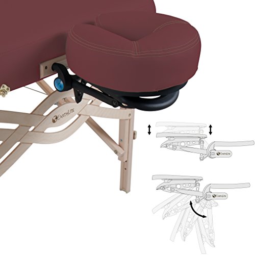 EARTHLITE Premium Portable Massage Table Package SPIRIT - Spa-Level Comfort, Deluxe Cushioning incl. Flex-Rest Face Cradle & Strata Face Pillow