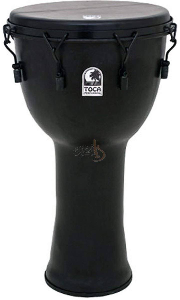 Toca 14 Freestyle Mechanically-Tuned Black Mamba Djembe with Bag