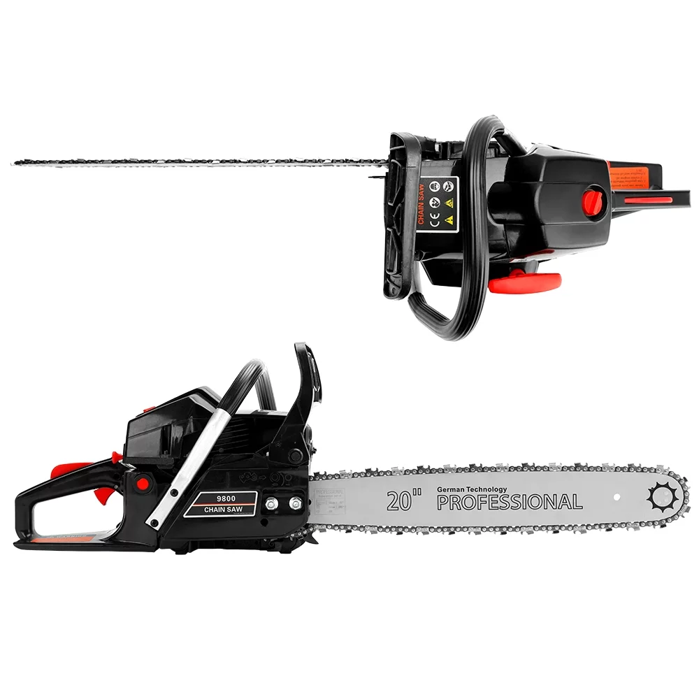TOPTENG Gasoline Chainsaw with 22 in. Bar 52CC Engine 2-Cycle Gas Powered Chainsaw for Farm/Garden/Ranch/Firewood