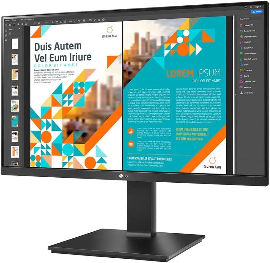 LG 24BP55Q-B 24" Monitor IPS HDMI DP Monitor, Black