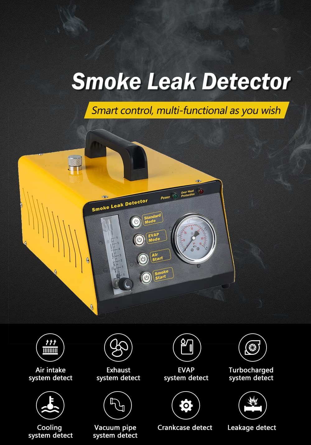 EVAP Smoke Fuel leakage Tester 4 IN 1 Car Conduit PIPE System Leak Detection Tools