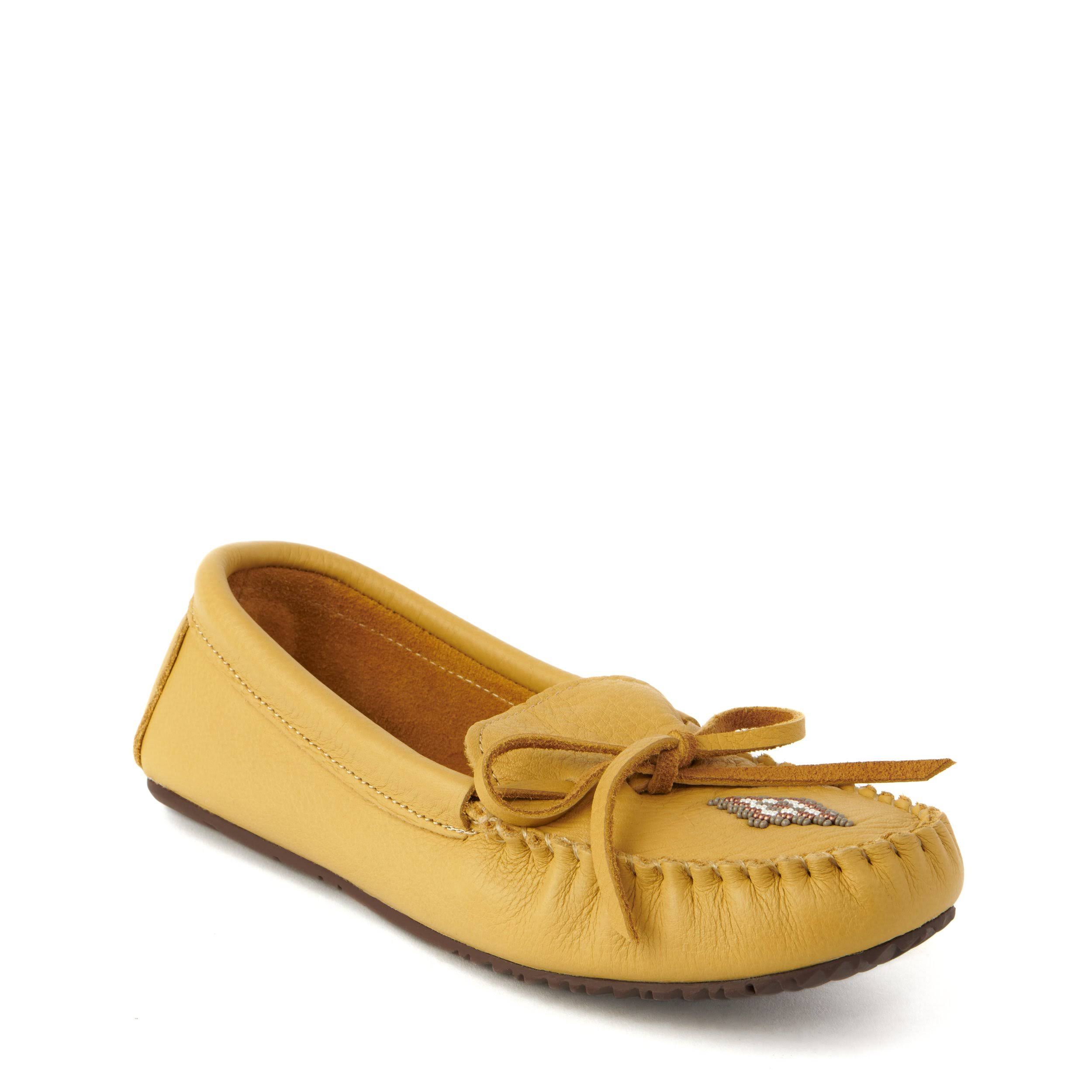 Canoe Grain Leather Tan Moccasin