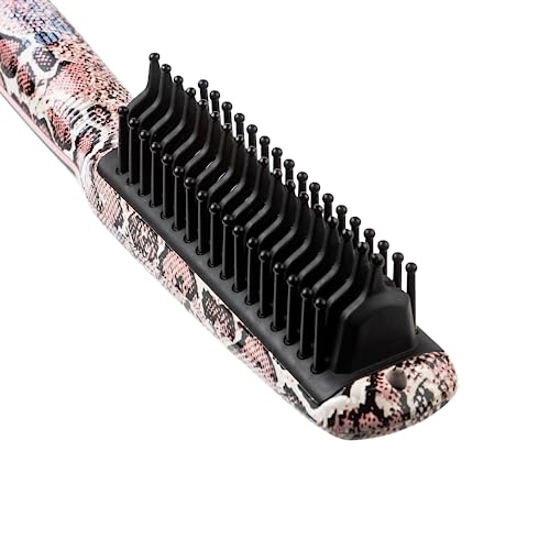 Calista Triangl Pro Heated Detailer Brush, Smoothing, Anti-Frizz Professional Heat Styling Brush, Burn-Free Firm Bristles