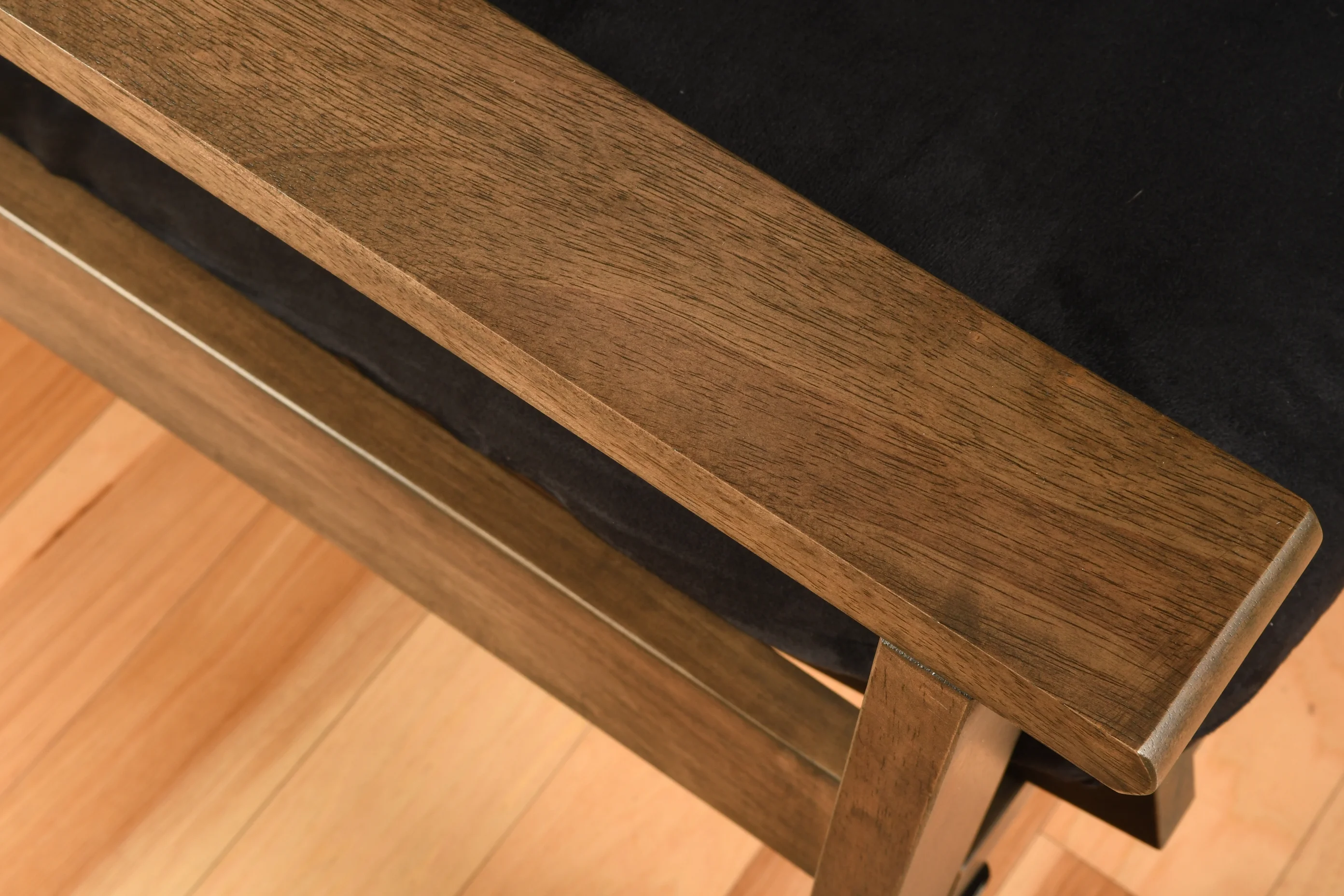 Albany Futon in Rustic Walnut Finish, Multiple Colors