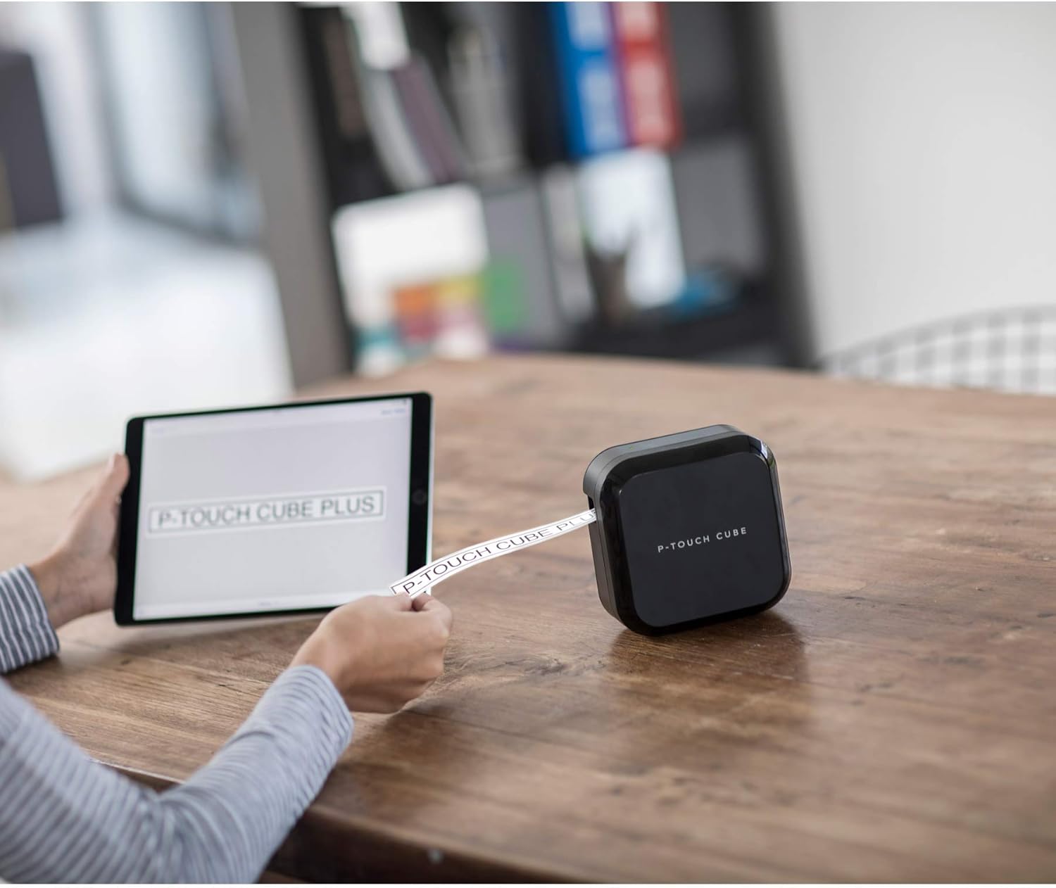 Brother P-touch CUBE Plus PT-P710BT Versatile Label Maker with Bluetooth Wireless Technology