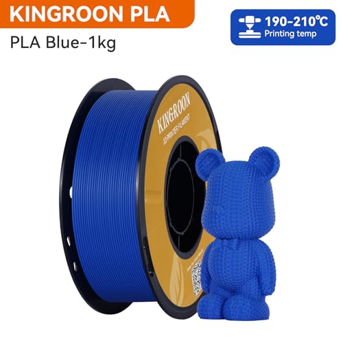 Kingroon PLA 3D Printer Filament, 12Rolls, Dimensional Accuracy +/- 0.03 mm, 12kg Spool(26.4lbs)