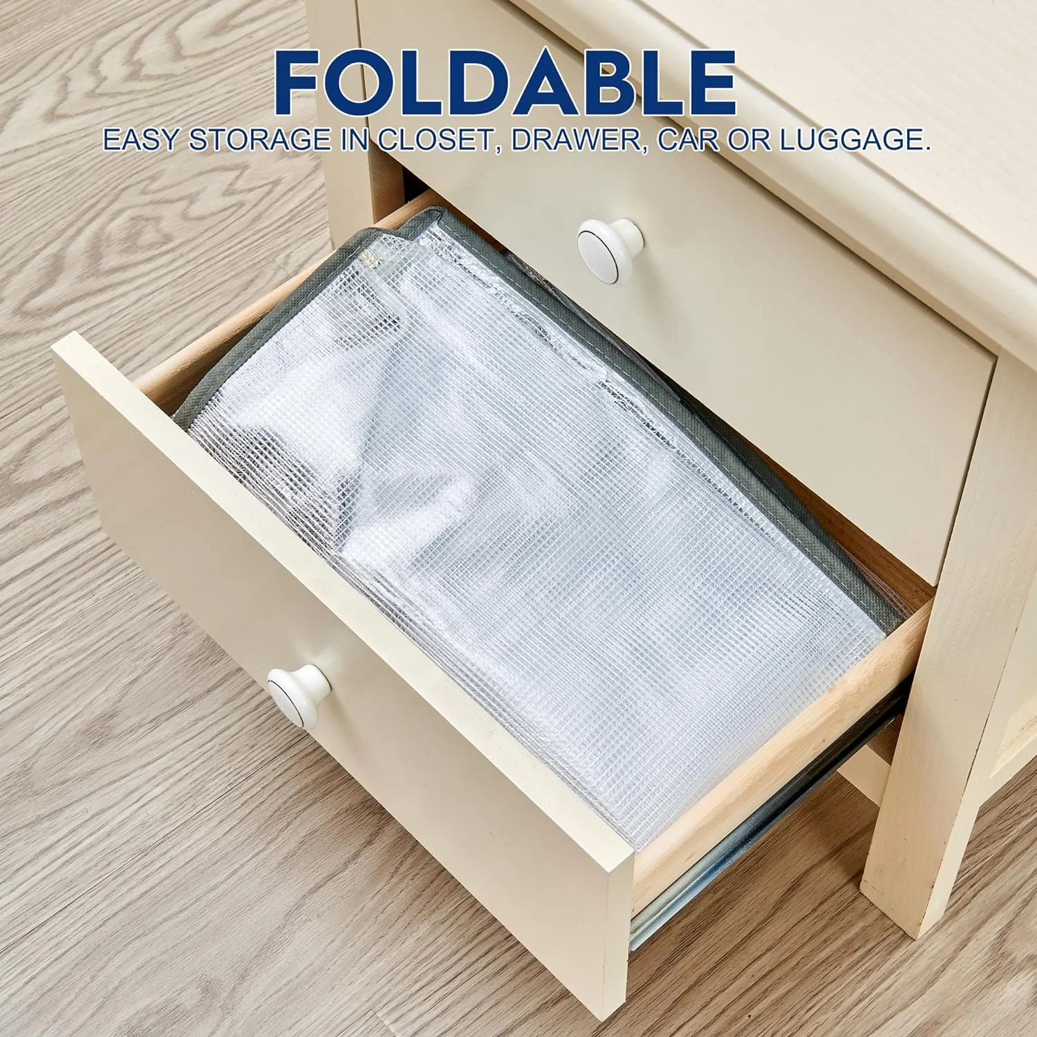 80L Clear Large Storage Bag, Clothes Storage Containers for Organizing Closet, Bedroom, Underbed, Comforters, Clothing, Blankets, Pillow