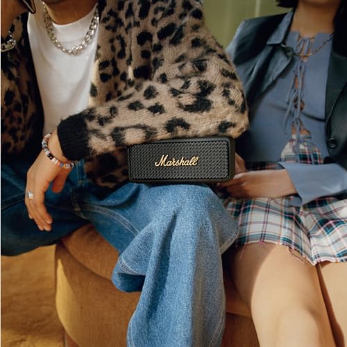 Marshall Emberton II Portable Bluetooth Speaker, Black & Brass