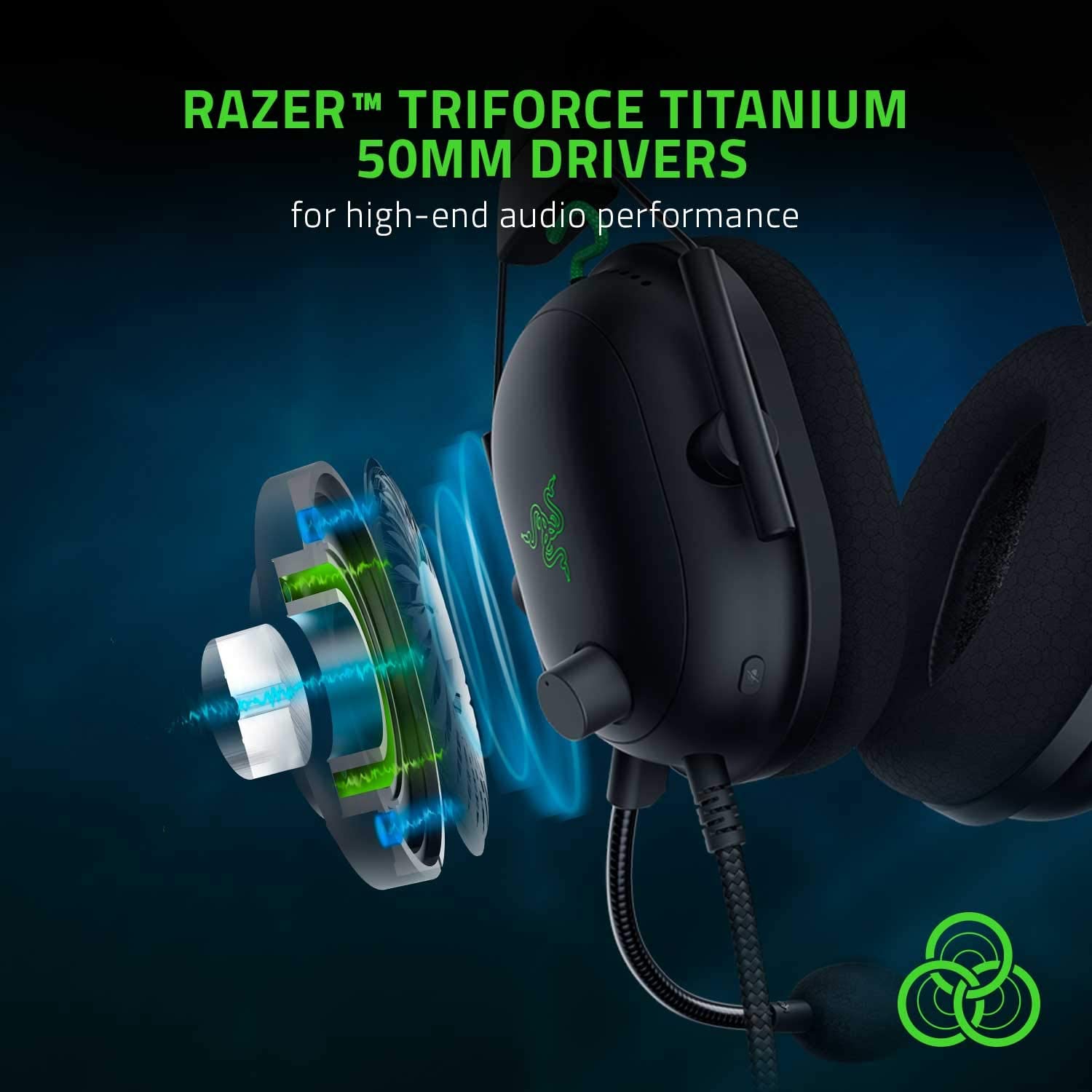 Restored Razer BlackShark V2 Wired THX Spatial Audio Gaming Headset for PC, PS4, PS5, Switch, Xbox One - Black RZ04-03230100-R3U1 (Refurbished)