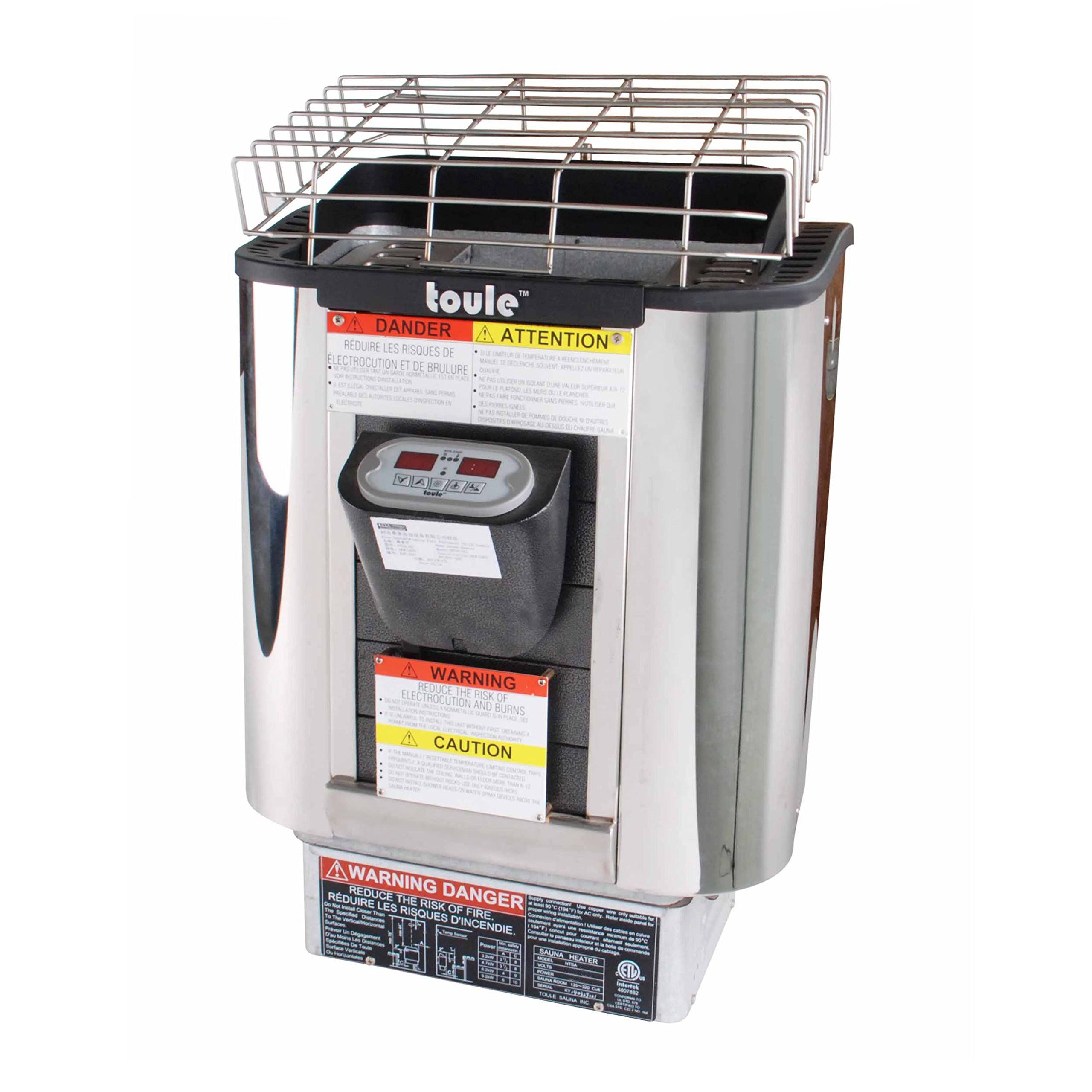 Toule ETL Certified Wet Dry Sauna Heater Stove - Digital Controller - 9kW | Aleko Ntsa90
