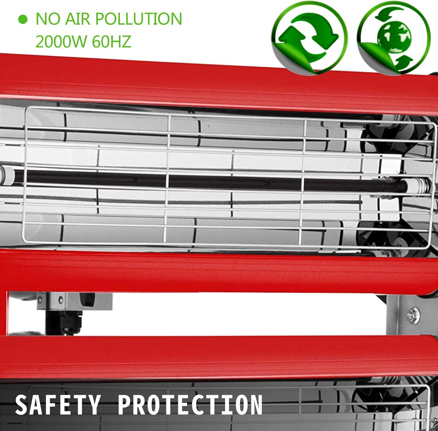 Bestauto 2000W Baking Infrared Paint Curing Lamp Short Wave Infrared Heater Car Bodywork Repair Paint Dryer/Stand