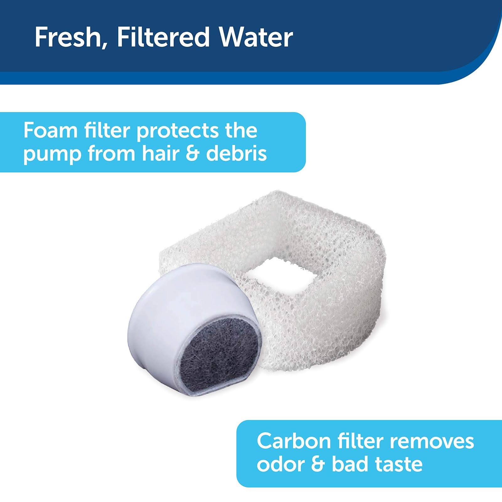 PetSafe Drinkwell Pagoda Ceramic Dog and Cat Water Fountain White 70 oz