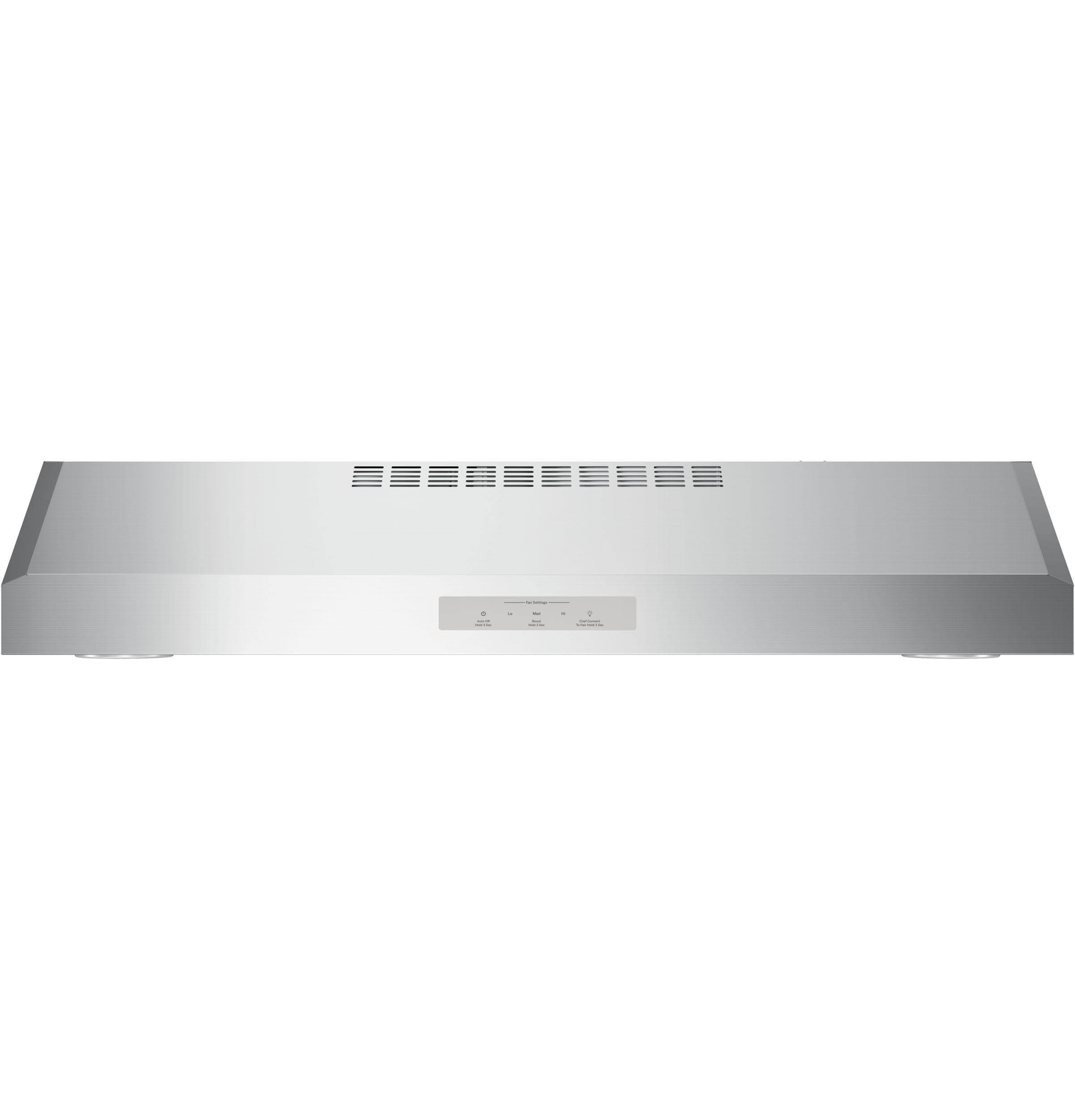GE Profile Series Under The Cabinet Hood, Silver, 30x22
